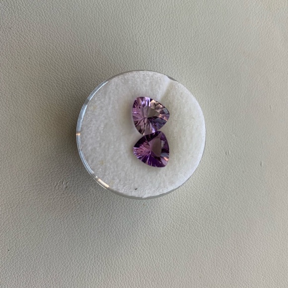 NWOT Genuine Amethyst Trillions - Picture 6 of 6